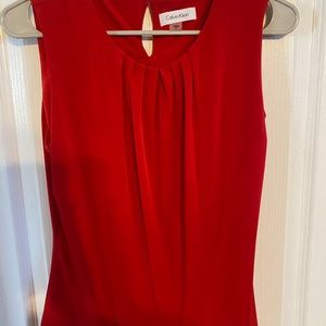 Calvin Klein red blouse